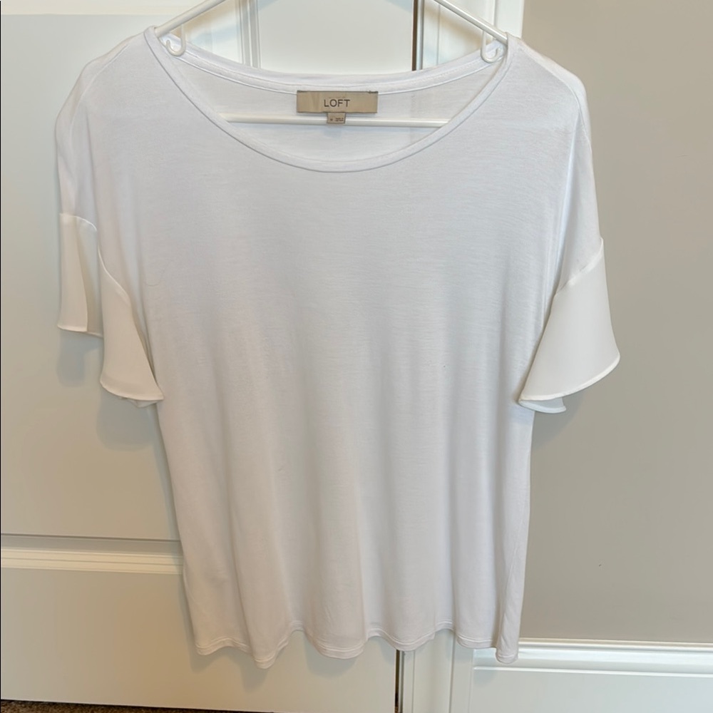 Loft women’s top - white - size Medium
